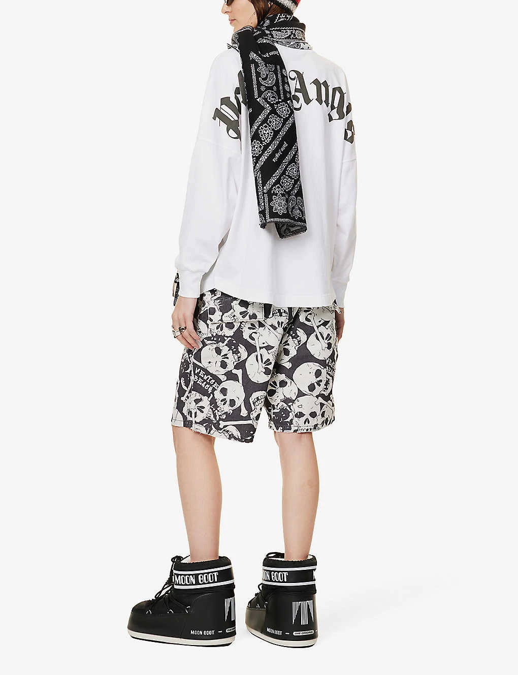 Palm Angels Oversized Logo-print Cotton-jersey T-shirt 4 Palm Angels Oversized Logo-print Cotton-jersey T-shirt - Image 2