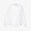 Palm Angels Oversized Logo-print Cotton-jersey T-shirt 2 Palm Angels Oversized Logo-print Cotton-jersey T-shirt -Whistles Store R04107188 WHITEBLACK M