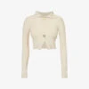 Jacquemus Le Cardigan Abstract-buttons Knitted Top -Whistles Store R04107887 BEIGE M