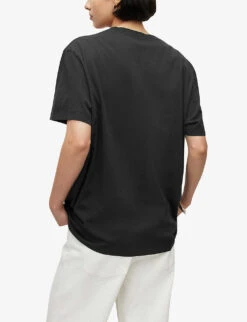 AllSaints Storm Graphic-print Organic-cotton T-shirt -Whistles Store R04108388 BLACK ALT03