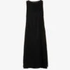 Sleeveless Relaxed-fit Cotton Midi Dress -Whistles Store R04109277 BLACK M