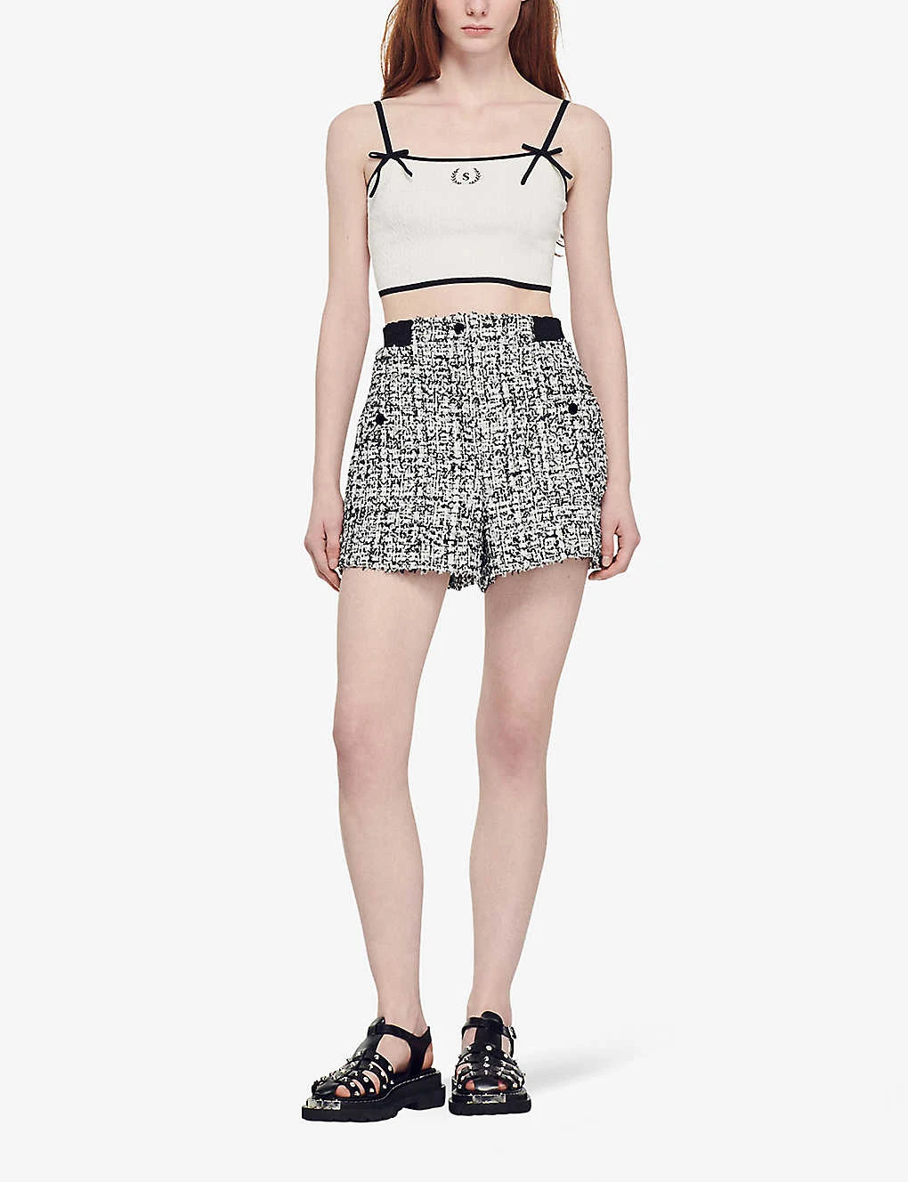 Sandro Darren High-rise Woven Shorts 4 Sandro Darren High-rise Woven Shorts - Image 2