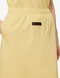 ESSENTIALS Cotton Midi Skirt -Whistles Store R04111612 LIGHTTUSCAN ALT04