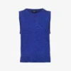 ME AND EM Scoop-neck Ribbed-trims Wool And Cashmere-blend Top -Whistles Store R04117229 COBALT M