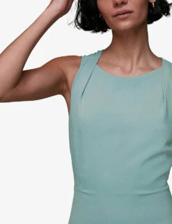 Whistles Tie Back Stretch-crepe Maxi Dress -Whistles Store R04118636 ALT04