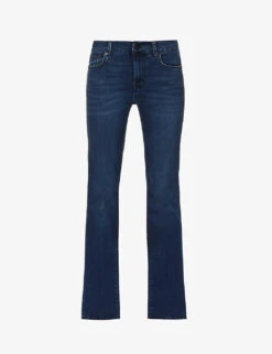 7 For All Mankind Bair Bootcut-leg Mid-rise Stretch-denim Jeans