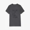 Zadig & Voltaire Bella Crystal-embellished Cotton-jersey T-shirt 1 Zadig & Voltaire Bella Crystal-embellished Cotton-jersey T-shirt -Whistles Store R04121841 CARBONE M