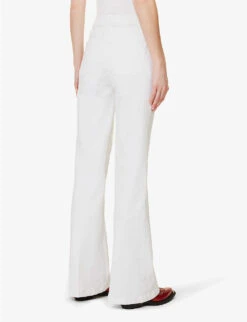 Paige Genevieve Flared Mid-rise Stretch-denim Jeans 11 Paige Genevieve Flared Mid-rise Stretch-denim Jeans -Whistles Store R04123066 CRISPWHITE ALT03