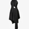 STELLA MCCARTNEY Asymmetric Cut-out Stretch-woven Mini Dress