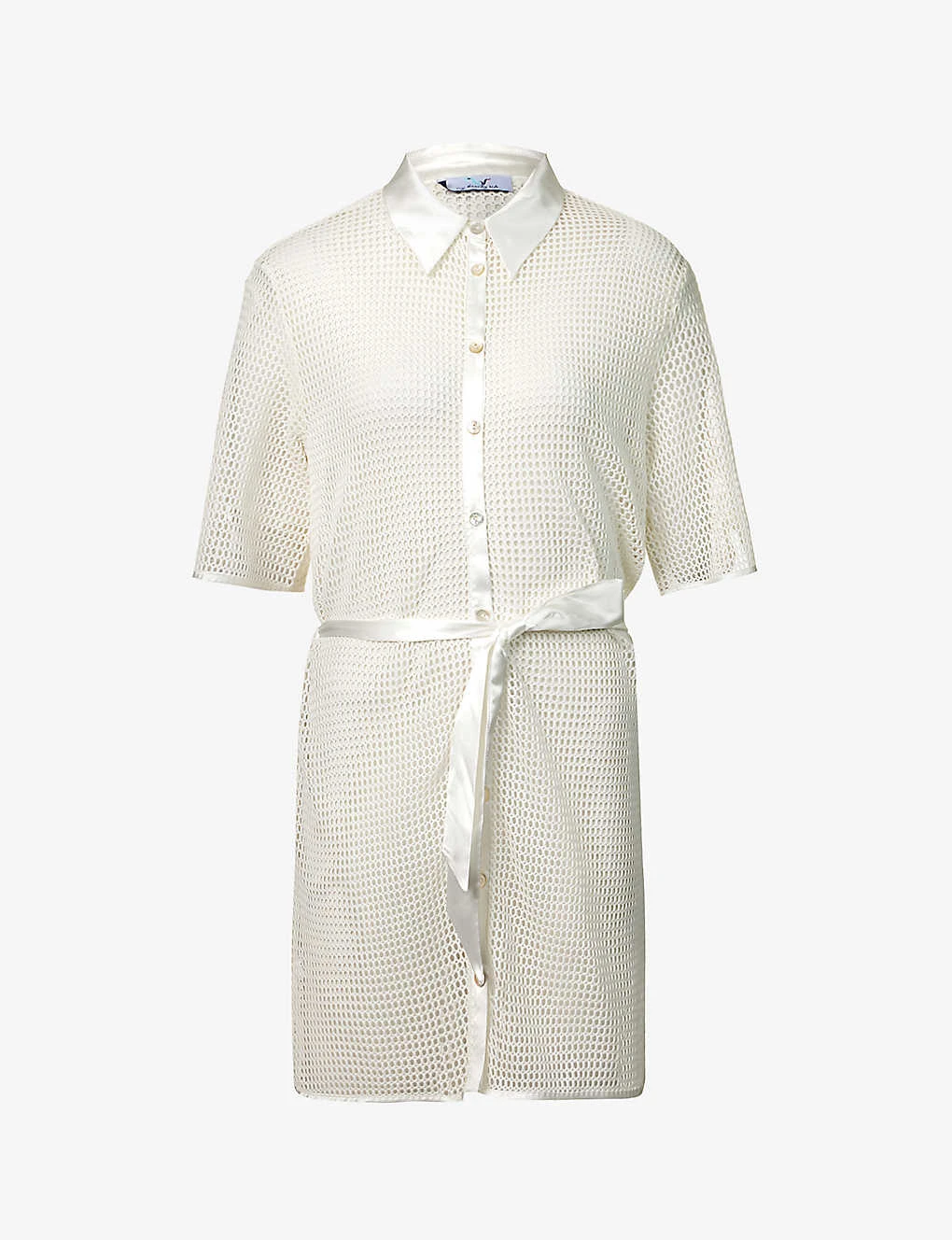 Camelia Button-down Cotton-knit Shirt Dress 3 Camelia Button-down Cotton-knit Shirt Dress