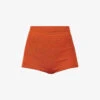 Rosemary High-rise Knitted Shorts -Whistles Store R04126884 GOLDFLAME M