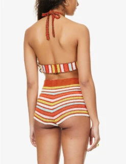 Chevron-pattern Crochet-knit Shorts 10 Chevron-pattern Crochet-knit Shorts -Whistles Store R04126885 MULTI ALT03