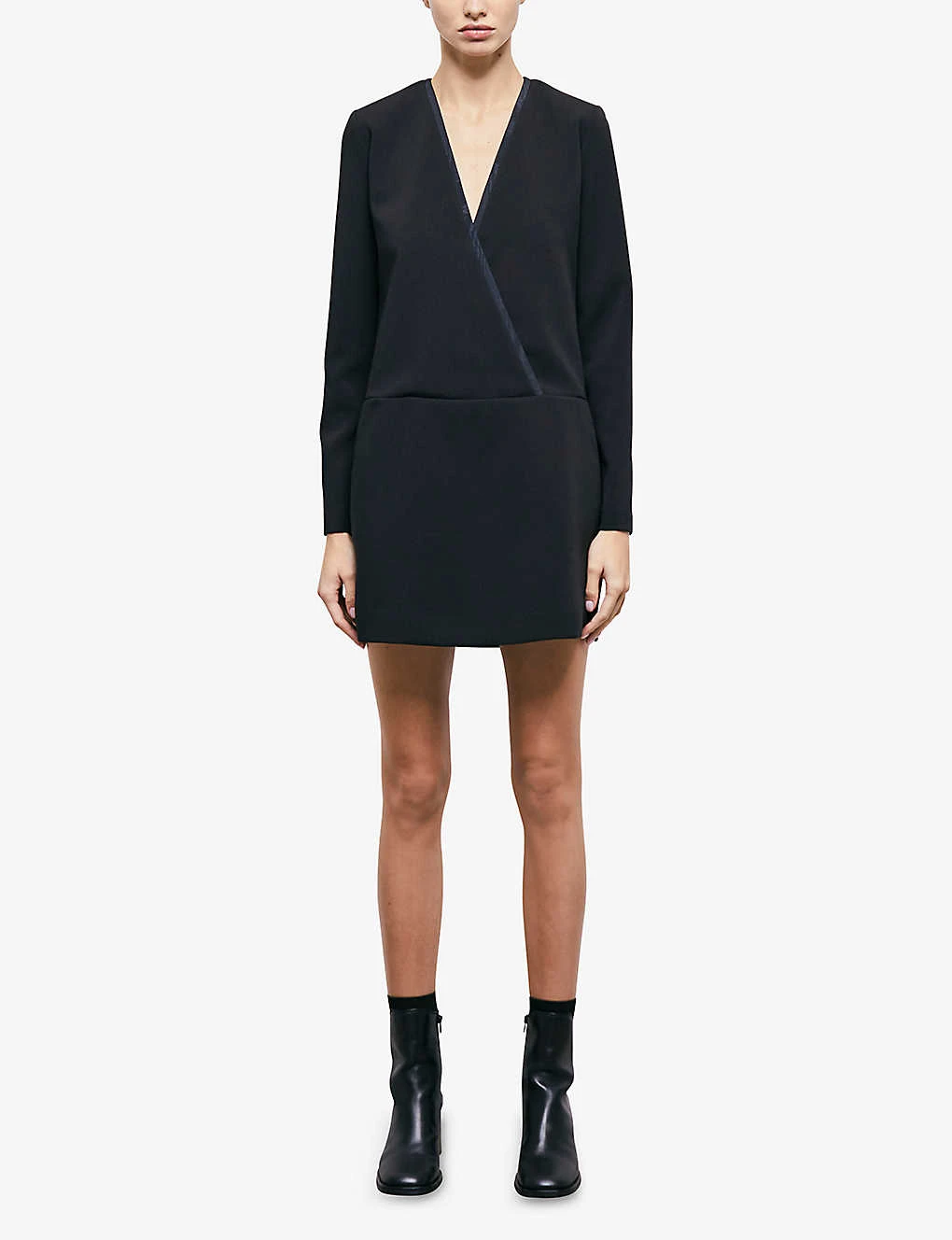 THE KOOPLES Double-breasted Pleated-hem Stretch-woven Mini Blazer Dress 4 THE KOOPLES Double-breasted Pleated-hem Stretch-woven Mini Blazer Dress - Image 2