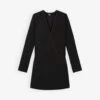 THE KOOPLES Double-breasted Pleated-hem Stretch-woven Mini Blazer Dress -Whistles Store R04127674 BLA01 M