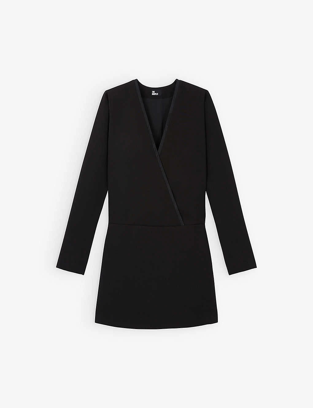 THE KOOPLES Double-breasted Pleated-hem Stretch-woven Mini Blazer Dress 3 THE KOOPLES Double-breasted Pleated-hem Stretch-woven Mini Blazer Dress
