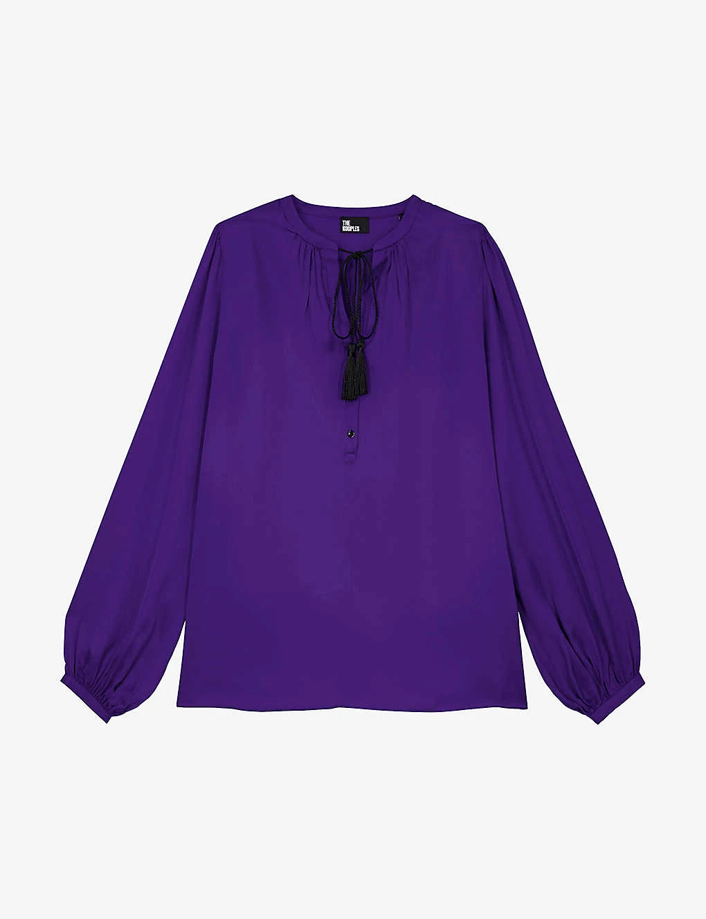 THE KOOPLES Drawstring-neck Satin Blouse 3 THE KOOPLES Drawstring-neck Satin Blouse
