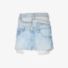 Abstract-panels Distressed Upcycled Denim Mini Skirt -Whistles Store R04127905 MIDBLUE M
