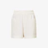 Emilia Frilled-trim Organic-cotton Shorts -Whistles Store R04128926 WHITE M