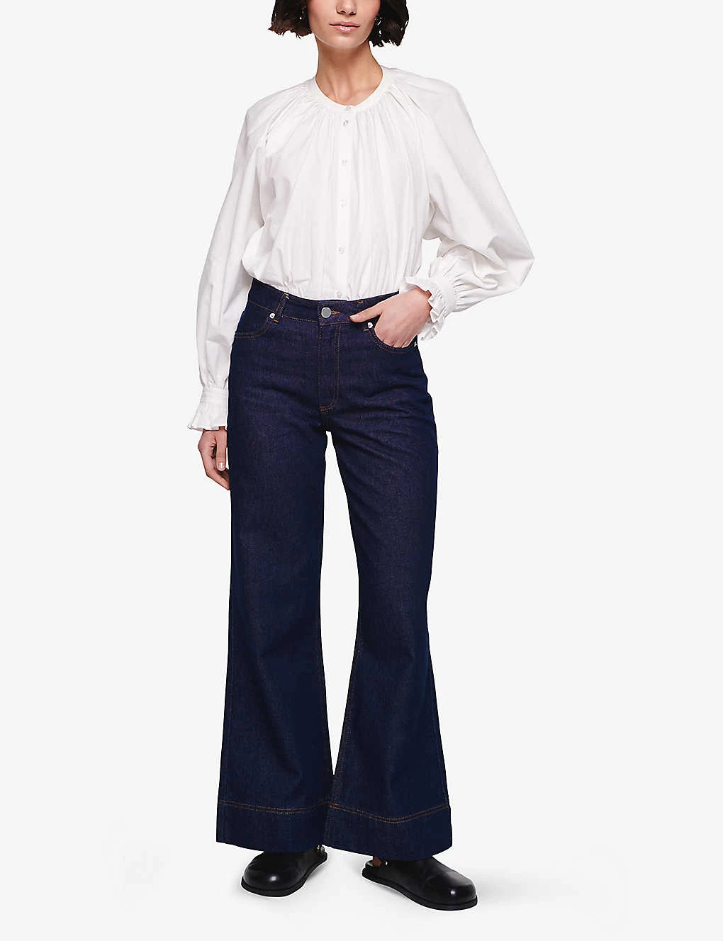 Hetchen Flared High-rise Organic-denim Jeans 4 Hetchen Flared High-rise Organic-denim Jeans - Image 2