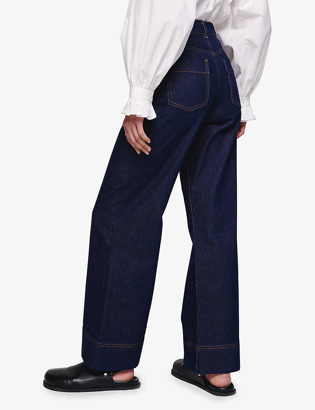 Hetchen Flared High-rise Organic-denim Jeans 6 Hetchen Flared High-rise Organic-denim Jeans - Image 4