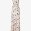 By Malina Lowa Floral-print Satin Maxi Dress -Whistles Store R04133228 SOFTFLORALVANILLA M