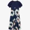 Ted Baker Daysiah Floral-print Stretch-woven Midi Dress 2 Ted Baker Daysiah Floral-print Stretch-woven Midi Dress -Whistles Store R04134631 DKNAVY M