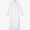 THE KOOPLES Broderie Anglaise Embroidered Cotton Maxi Dress -Whistles Store R04134664 WHI01 M