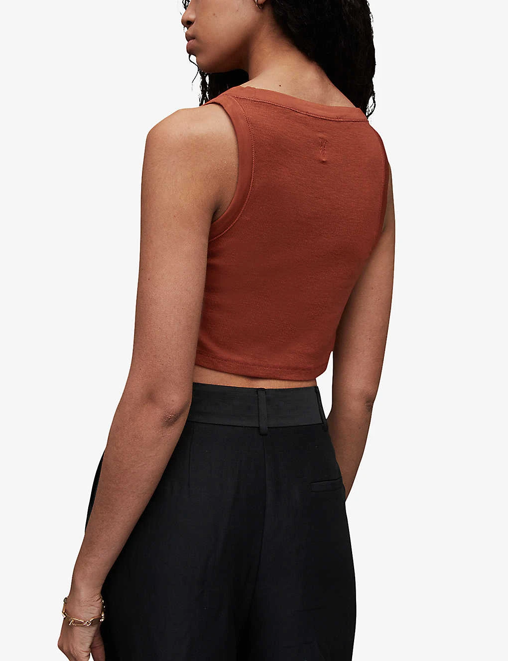 AllSaints Rina Cropped Stretch-lyocell TENCEL™ Top 6 AllSaints Rina Cropped Stretch-lyocell TENCEL™ Top - Image 4