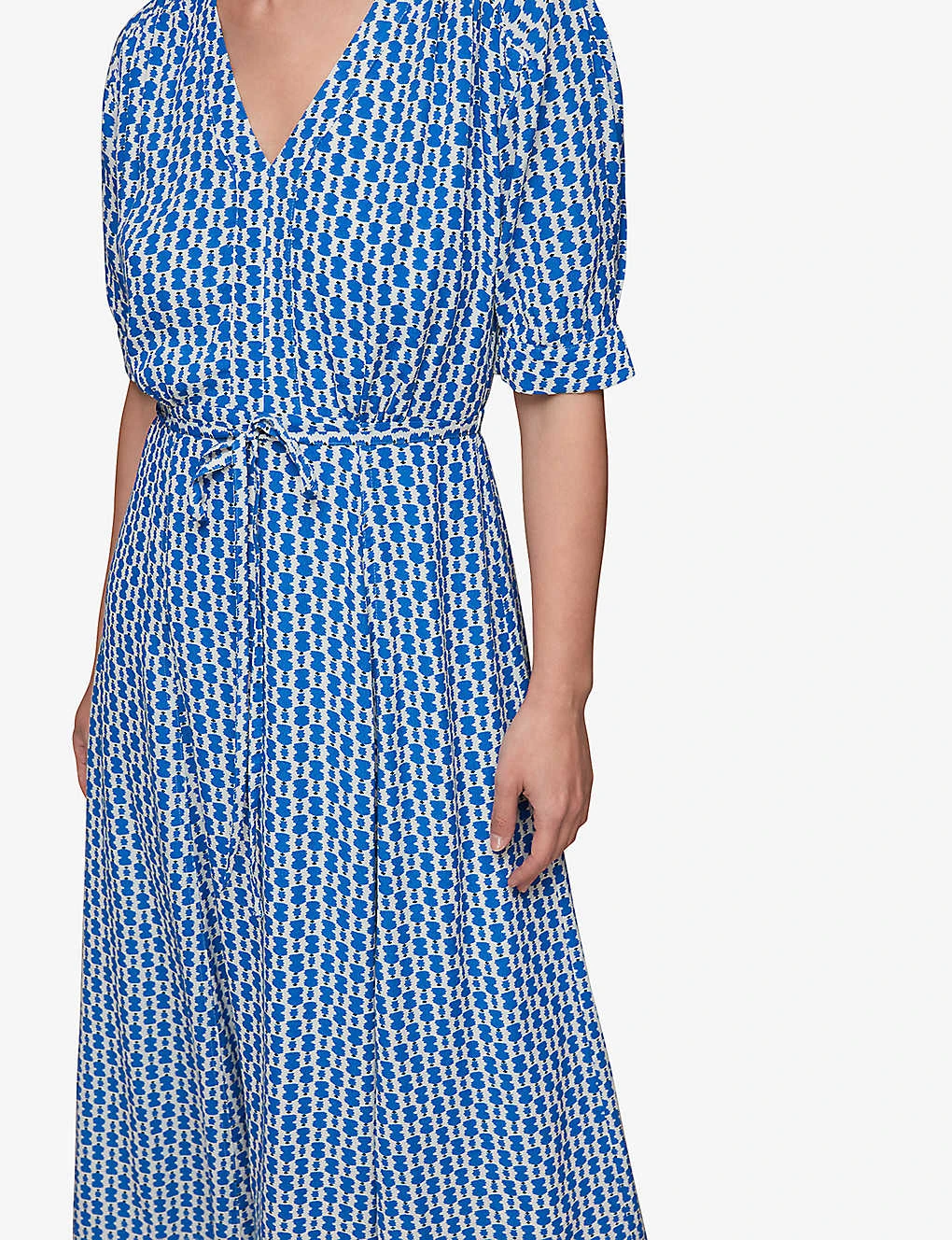 Whistles Geometric-print Woven Midi Dress 7 Whistles Geometric-print Woven Midi Dress - Image 5