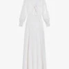 Ted Baker Mayrose Blouson-sleeved Crepe Maxi Dress 2 Ted Baker Mayrose Blouson-sleeved Crepe Maxi Dress -Whistles Store R04135849 WHITE M