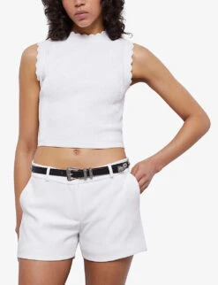 THE KOOPLES Low-rise Tailored Stretch-woven Shorts -Whistles Store R04136828 ECR01 ALT02