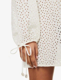 Marysia Moab Relaxed-fit Cotton Dress -Whistles Store R04140982 CREMA ALT05