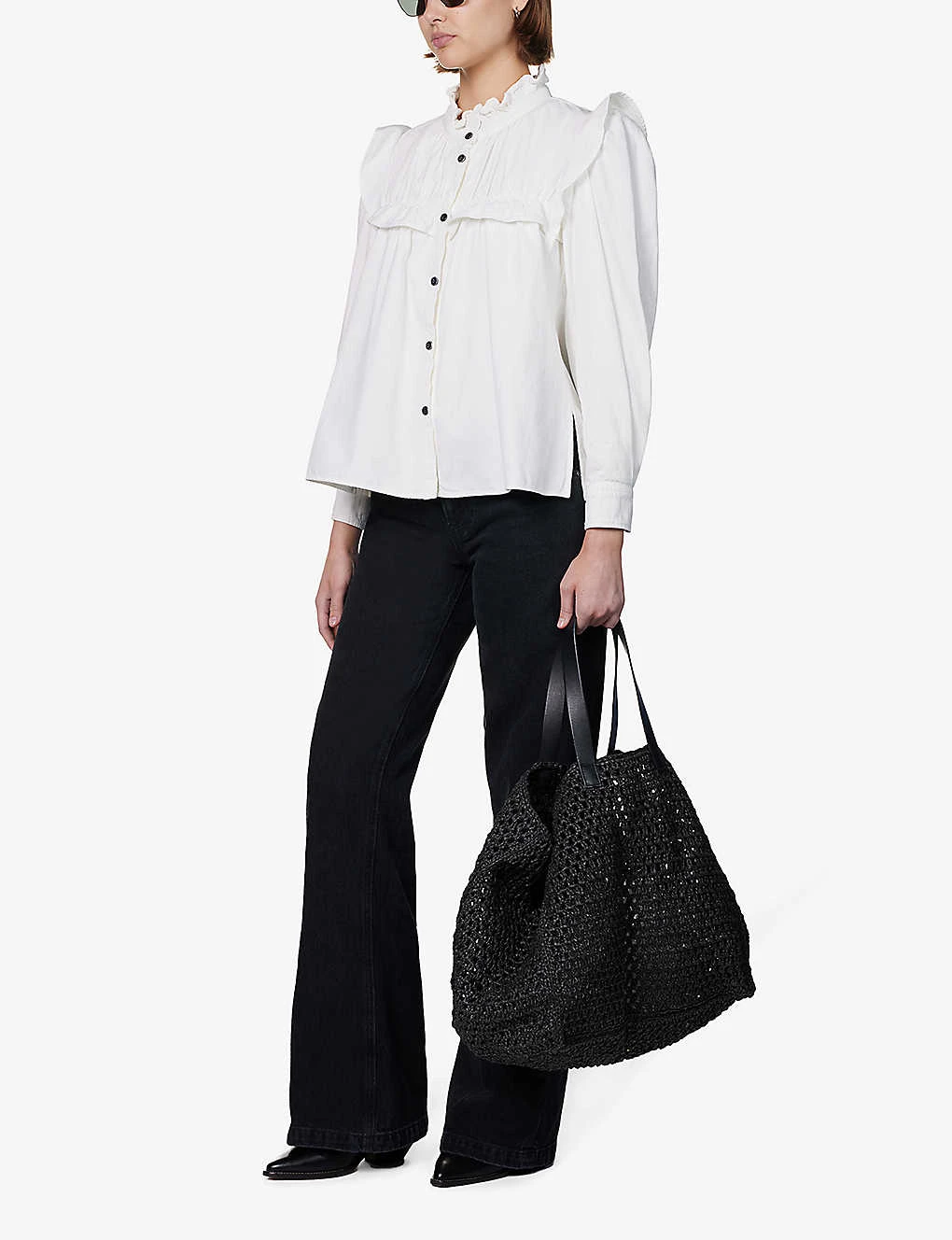 Paige Sonja Brand-patch Wide-leg Mid-rise Recycled-denim Jeans 4 Paige Sonja Brand-patch Wide-leg Mid-rise Recycled-denim Jeans - Image 2