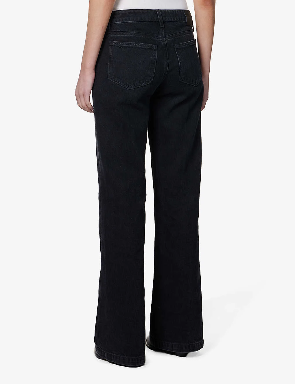 Paige Sonja Brand-patch Wide-leg Mid-rise Recycled-denim Jeans 6 Paige Sonja Brand-patch Wide-leg Mid-rise Recycled-denim Jeans - Image 4