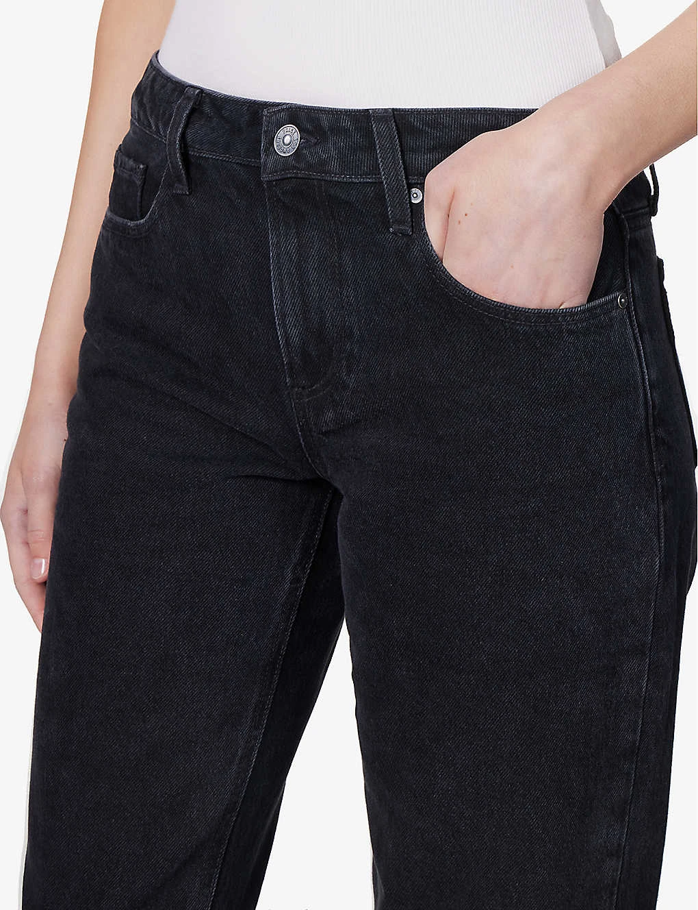 Paige Sonja Brand-patch Wide-leg Mid-rise Recycled-denim Jeans 7 Paige Sonja Brand-patch Wide-leg Mid-rise Recycled-denim Jeans - Image 5