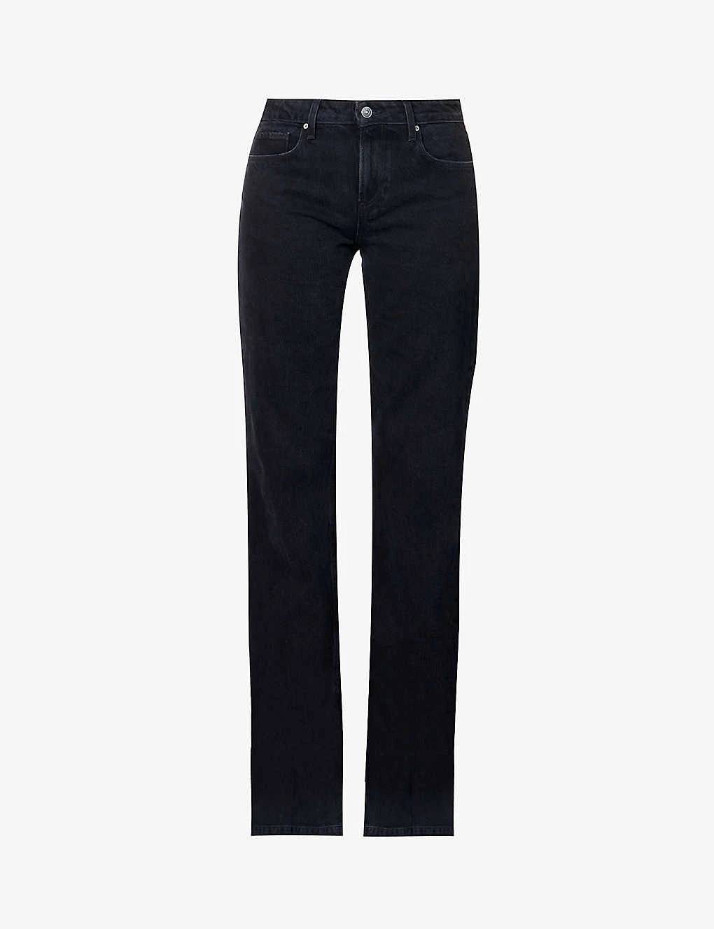 Paige Sonja Brand-patch Wide-leg Mid-rise Recycled-denim Jeans 3 Paige Sonja Brand-patch Wide-leg Mid-rise Recycled-denim Jeans