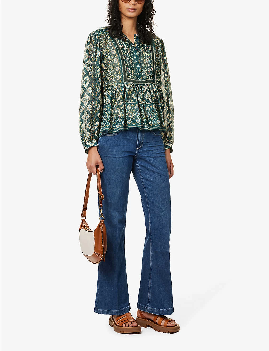 Paige Sabine Flared-leg Low-rise Stretch-denim Jeans 4 Paige Sabine Flared-leg Low-rise Stretch-denim Jeans - Image 2