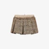 Jaded London Pleated Checked Low-rise Stretch-woven Mini Skirt -Whistles Store R04145893 BROWNCHECK M
