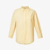 ANINE BING Mika Relaxed-fit Cotton Shirt 2 ANINE BING Mika Relaxed-fit Cotton Shirt -Whistles Store R04146339 YELLOW M