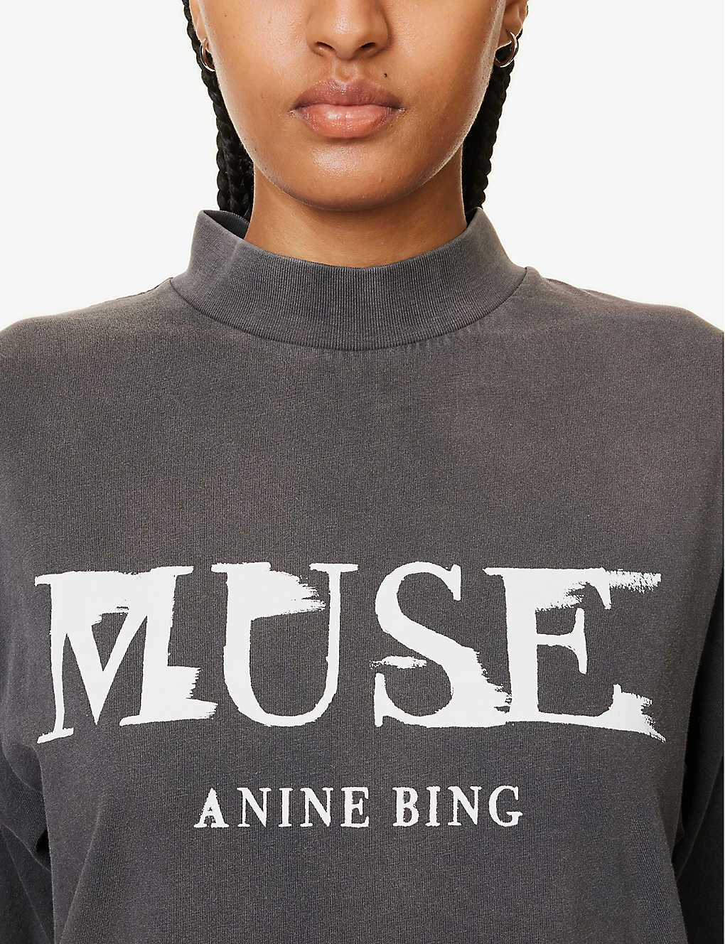ANINE BING Painted Muse Graphic-print Organic-cotton T-shirt 7 ANINE BING Painted Muse Graphic-print Organic-cotton T-shirt - Image 5