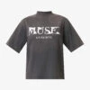 ANINE BING Painted Muse Graphic-print Organic-cotton T-shirt 1 ANINE BING Painted Muse Graphic-print Organic-cotton T-shirt -Whistles Store R04146352 WASHEDBLACK M