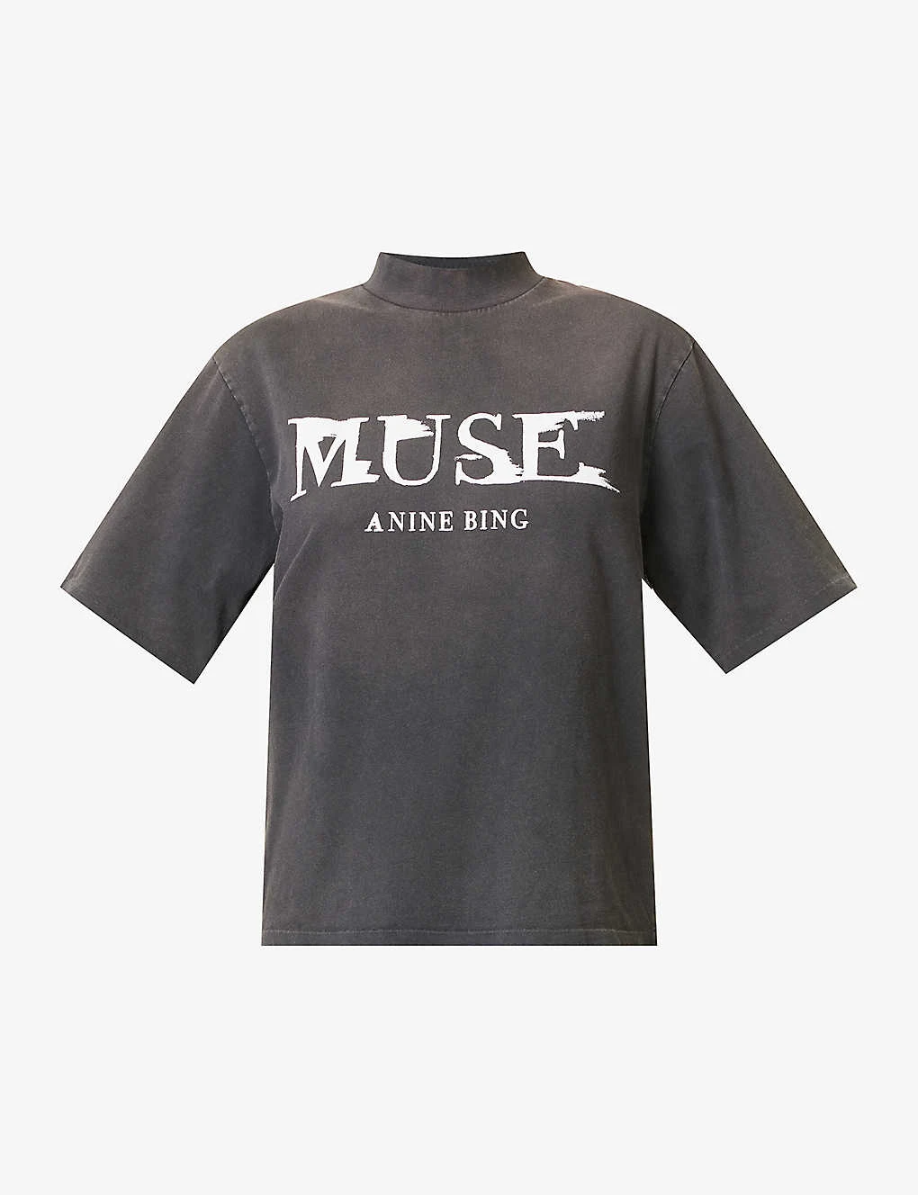 ANINE BING Painted Muse Graphic-print Organic-cotton T-shirt 3 ANINE BING Painted Muse Graphic-print Organic-cotton T-shirt