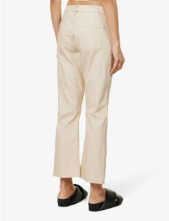 FRAME Le Crop Mini Boot Boot-cut Mid-rise Jeans -Whistles Store R04146386 SANDMULTI ALT03