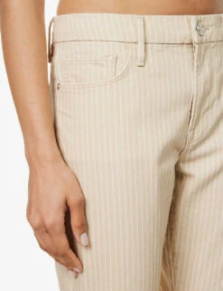 FRAME Le Crop Mini Boot Boot-cut Mid-rise Jeans -Whistles Store R04146386 SANDMULTI ALT04