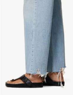 FRAME Le High ‘N’ Tight Wide-leg High-rise Recycled Cotton-blend Denim Jeans -Whistles Store R04146393 LEGACYCHEW ALT04