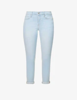 FRAME Le Garcon Tapered-leg Mid-rise Stretch-denim Jeans