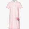 Car-appliquéd Polo-collar Cotton Midi Dress -Whistles Store R04147507 LTPINK M