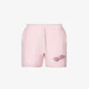 Car-appliquéd Mid-rise Cotton Shorts -Whistles Store R04147508 LTPINK M