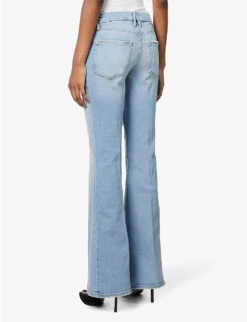 GOOD AMERICAN Good Legs Flared Mid-rise Stretch-denim Jeans 12 GOOD AMERICAN Good Legs Flared Mid-rise Stretch-denim Jeans -Whistles Store R04147917 INDIGO390 ALT04