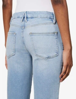 GOOD AMERICAN Good Legs Flared Mid-rise Stretch-denim Jeans 13 GOOD AMERICAN Good Legs Flared Mid-rise Stretch-denim Jeans -Whistles Store R04147917 INDIGO390 ALT05
